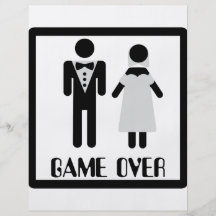 juego sobre icono nupcial de los pares tarjeton