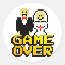 Juego sobre la boda (de 8 bits) etiquetas  