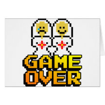 Juego sobre la boda (lesbiana, de 8 bits) felicitacion 
