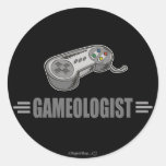 Juego video divertido etiqueta