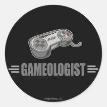 Juego video divertido etiqueta