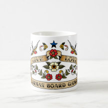 Juegos de mesa vivos del alemán del amor tazas de café