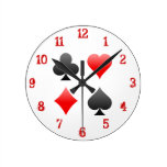 Juegos del naipe: Reloj de pared Relojes De Pared