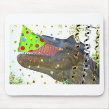 Juerguista del dinosaurio alfombrillas de ratones