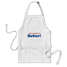 ¡Juerguista también disponible en sobrio! Delantales