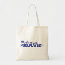 Jugador americano de encargo de la piscina - azul bolsas de mano