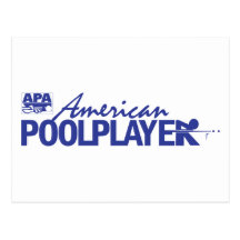 Jugador americano de encargo de la piscina - azul tarjetas postales