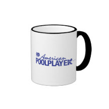 Jugador americano de encargo de la piscina - azul taza de café