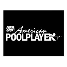 Jugador americano de encargo de la piscina - blanc postal