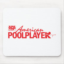 Jugador americano de encargo de la piscina - rojo alfombrillas de ratón