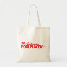 Jugador americano de encargo de la piscina - rojo bolsas
