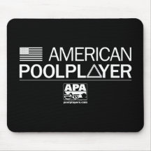 Jugador americano de la piscina alfombrillas de ratones