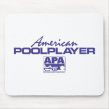 Jugador americano de la piscina - azul tapetes de ratón