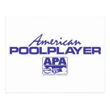 Jugador americano de la piscina - azul postal