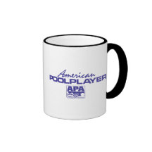 Jugador americano de la piscina - azul taza