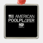 Jugador americano de la piscina ornamento para reyes magos