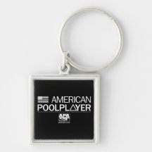Jugador americano de la piscina llaveros