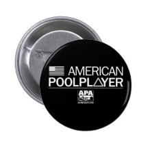 Jugador americano de la piscina pins