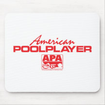Jugador americano de la piscina - rojo tapete de ratones
