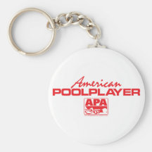 Jugador americano de la piscina - rojo llavero