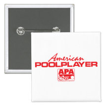Jugador americano de la piscina - rojo pins