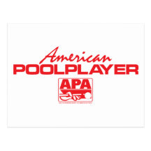 Jugador americano de la piscina - rojo tarjetas postales