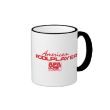 Jugador americano de la piscina - rojo tazas de café