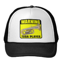 Jugador amonestador de la tuba gorro