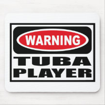 JUGADOR amonestador Mousepad de la TUBA Tapete De Ratón