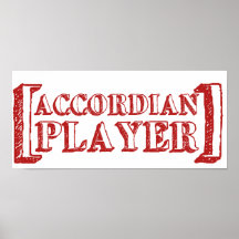 Jugador de Accordian Posters
