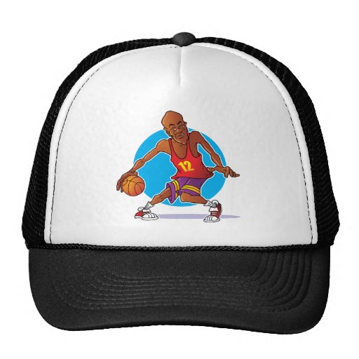 Jugador de básquet gorros bordados
