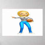 Jugador de básquet poster
