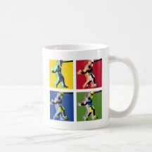 Jugador de básquet taza