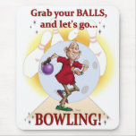 Jugador de bolos tapetes de raton
