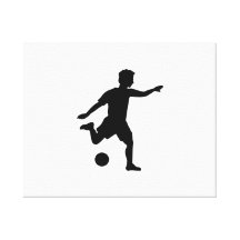 Jugador de fútbol impresiones de lienzo