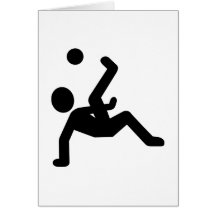 Jugador de fútbol tarjeta