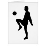 Jugador de fútbol tarjetas