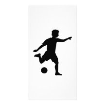 Jugador de fútbol tarjetas fotograficas 