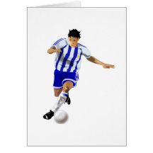 Jugador de fútbol tarjeton