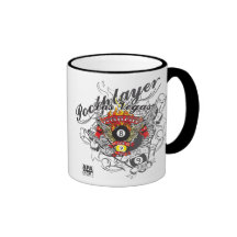 Jugador de la piscina para la vida taza