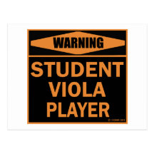 Jugador de la viola del estudiante tarjetas postales