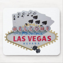 Jugador de póker de la escalera real de Las Vegas  Alfombrilla De Ratón