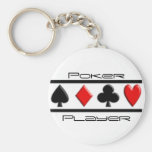Jugador de póker llavero