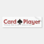 Jugador de tarjeta pegatina de parachoque