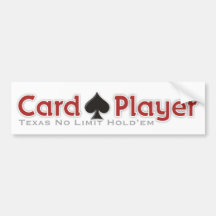 Jugador de tarjeta pegatina de parachoque
