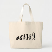 Jugador de tenis de la evolución bolsa de mano