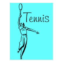 Jugador de tenis postales