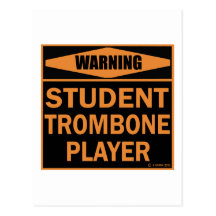 Jugador de Trombone del estudiante Postales