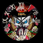Jugador de Vegas todos los comentarios del artista reloj de pared