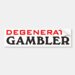 Jugador degenerado pegatina de parachoque